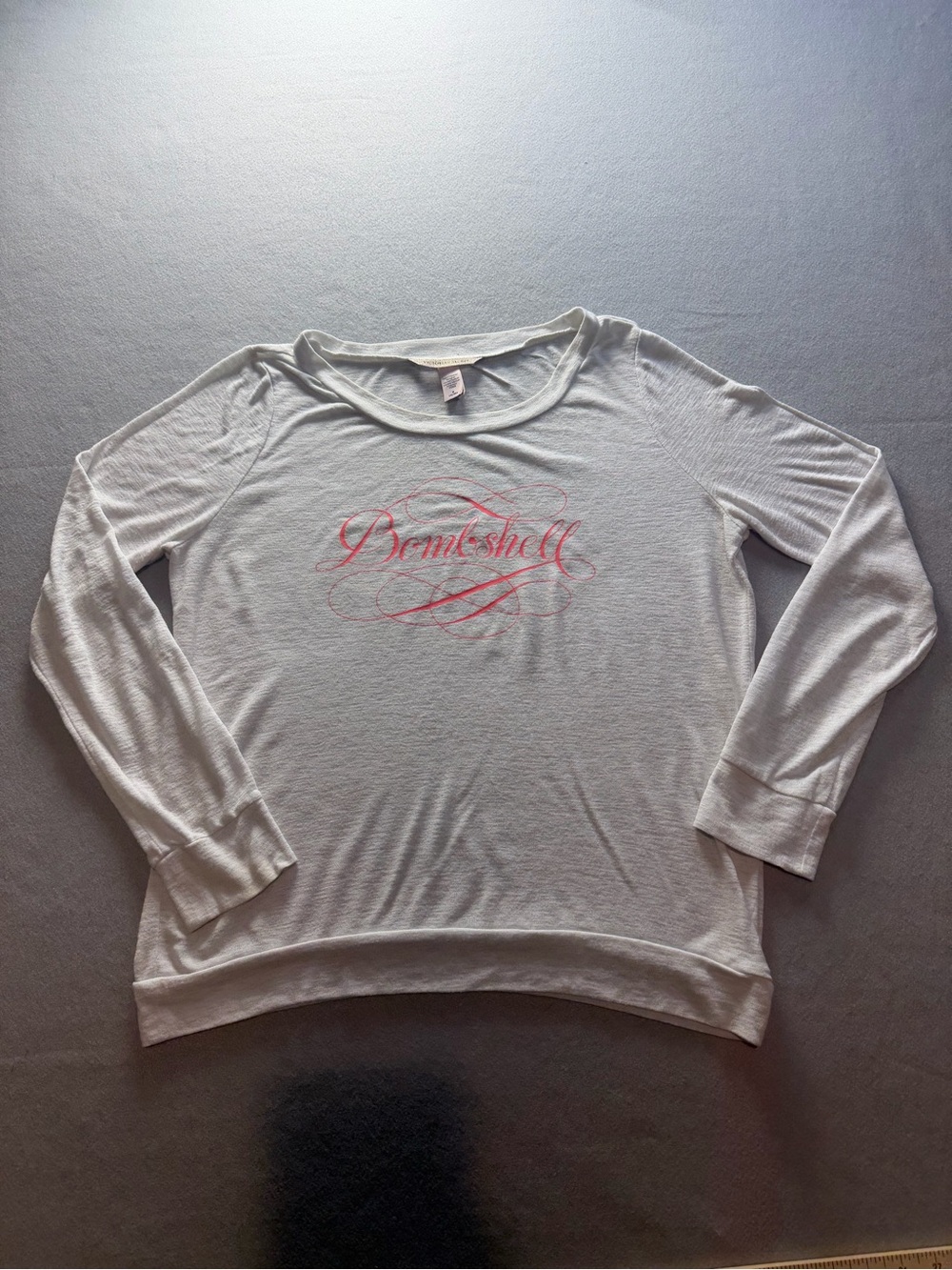 Victoria’s Secret Bombshell Gray Long Sleeve Lounge Top M